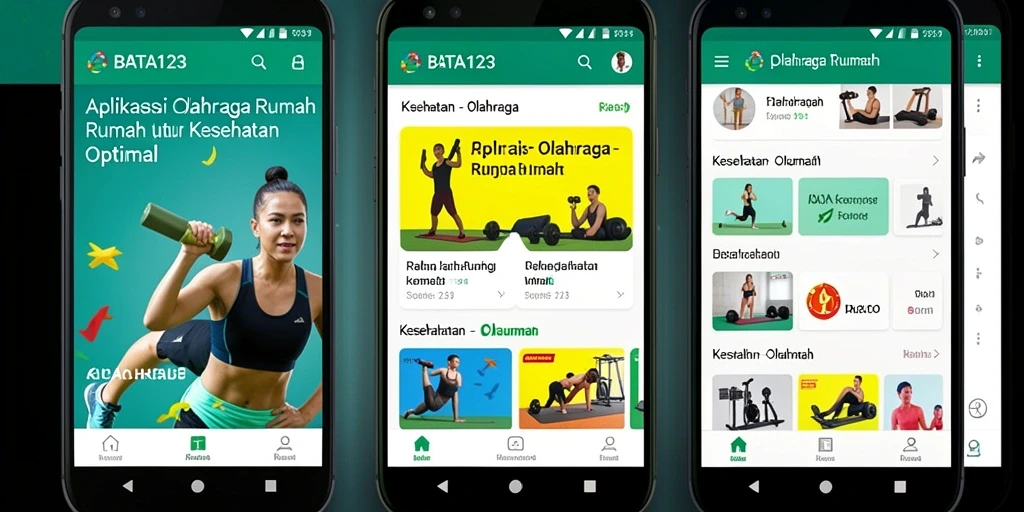 Antarmuka BATA123 yang intuitif untuk latihan di rumah.