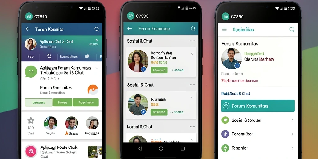 Antarmuka pengguna C7890 yang menarik dan fungsional.