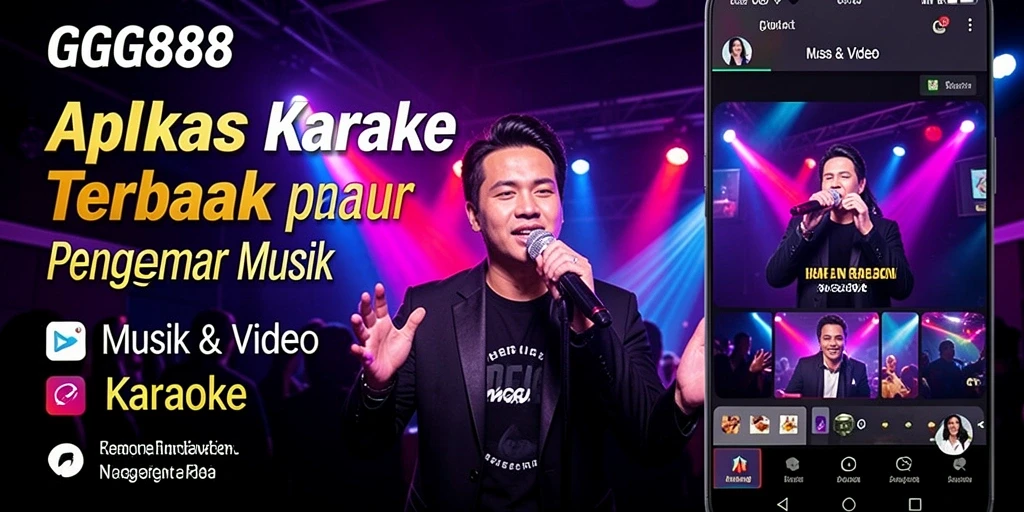 Tampilan antarmuka GGG888 yang intuitif dan menarik untuk karaoke.