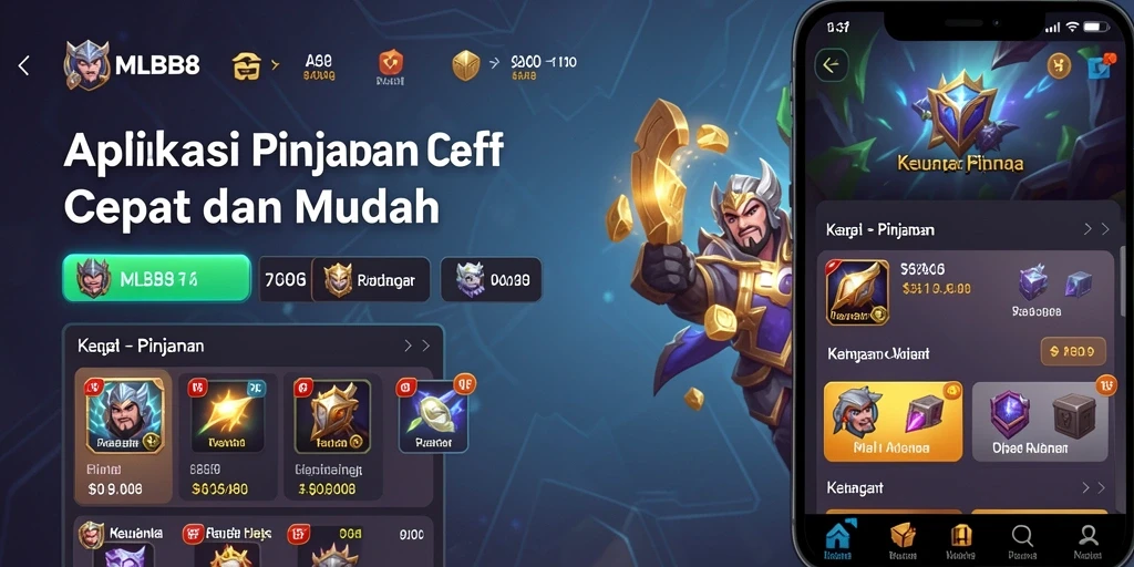 Antarmuka aplikasi MLBB8 yang ramah pengguna untuk pengajuan pinjaman.